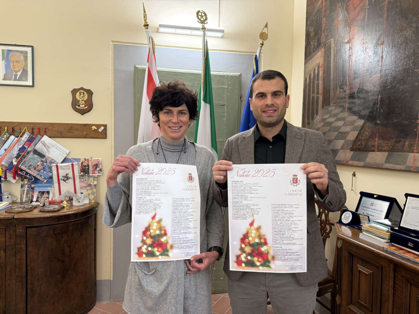 Bibbiena, le iniziative natalizie: in Piazza Tarlati una gigantesca Stella Cometa