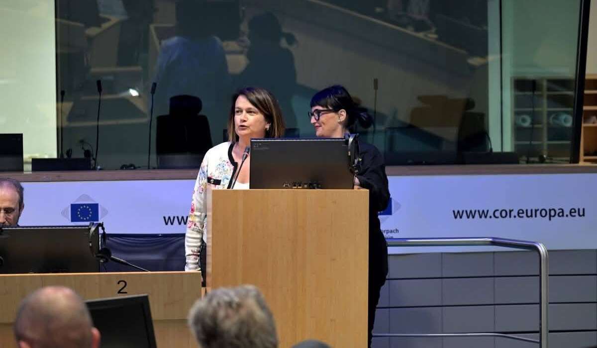 Eva Amorosi al Parlamento Europeo per presentare i prodotti del Casentino