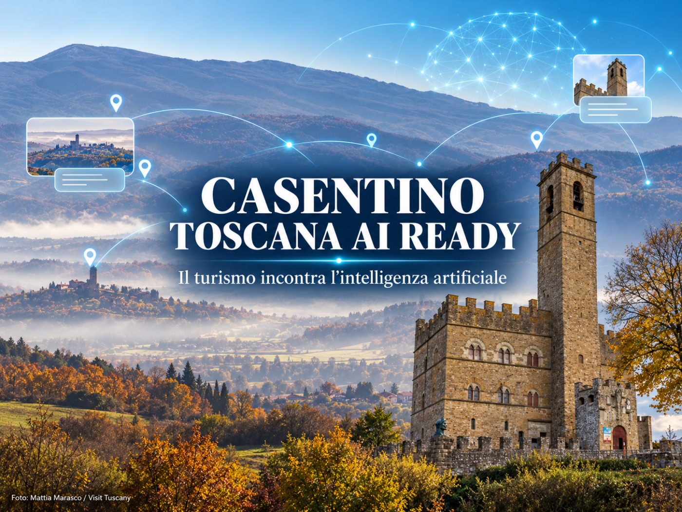Casentino tra valle, castello e IA